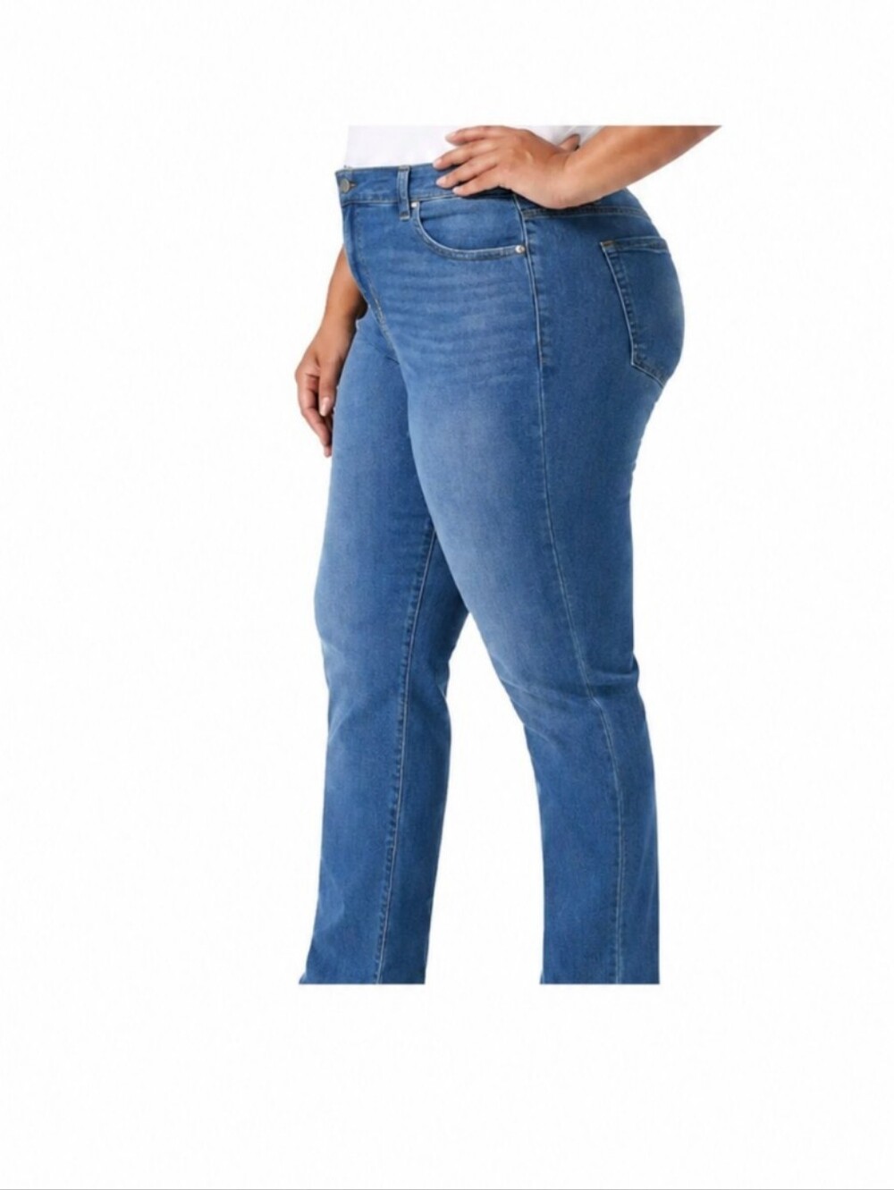 Gloria Vanderbilt Amanda Straight Leg Women's size 22W Blue Denim Jeans